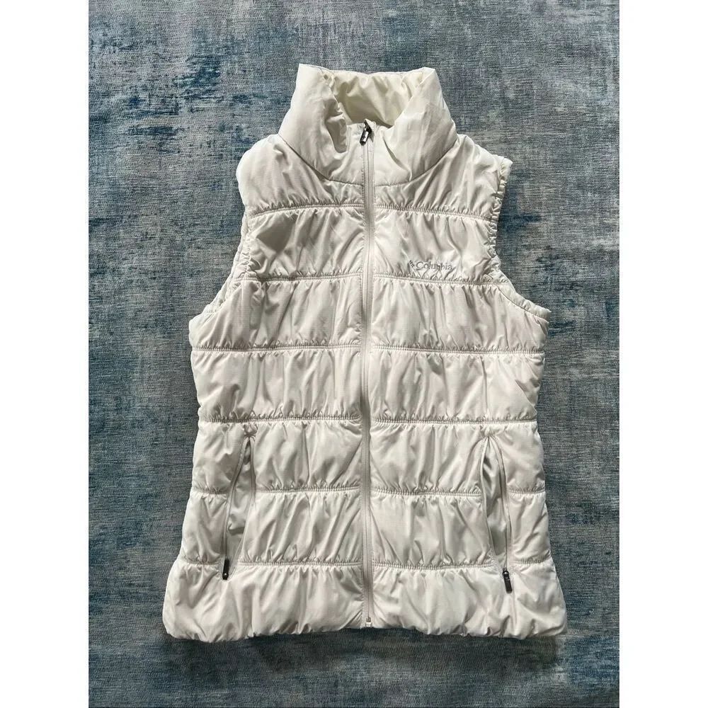 Columbia Dark Stone (Off White) Powder Lite II Omniheat Vest Women's Medium